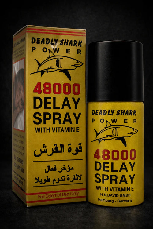 Deadly Shark 48000 Delay Spray – Lidocaine Formula for Men