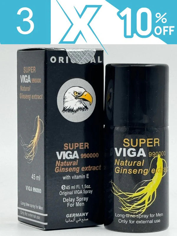Viga 990000 Delay Spray Deal Pack – 3 Pack & 5 Pack | Ginseng Formula