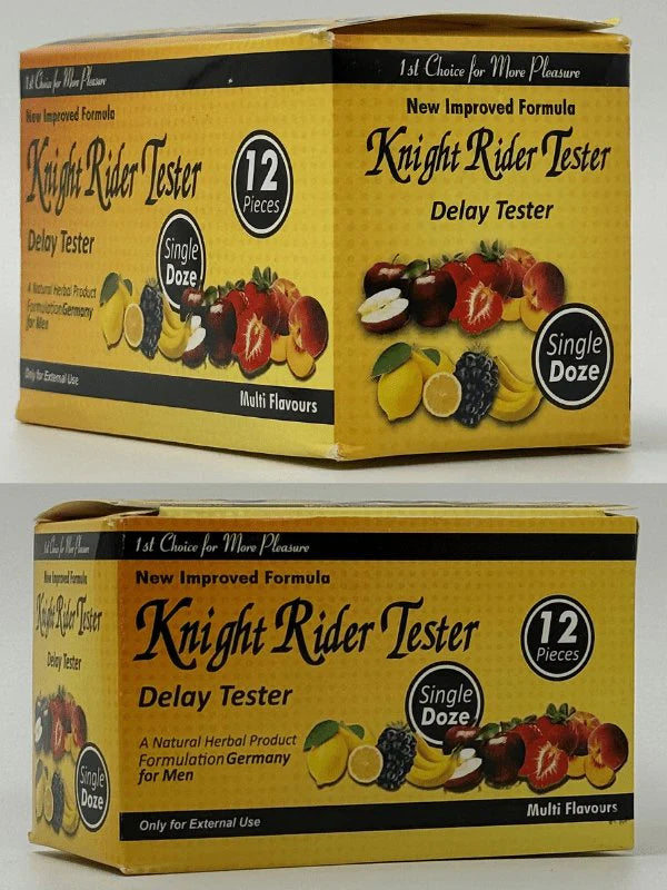 Knight Rider Delay Testers – 6 Flavors | 12 Single-Dose Testers