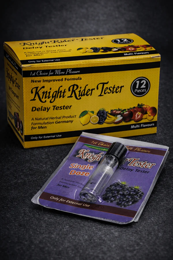 Knight Rider Delay Testers – 6 Flavors | 12 Single-Dose Testers