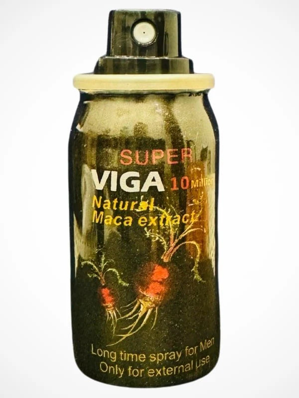 Super Viga 10 Million Delay Spray – Natural Maca Extract (45ml)