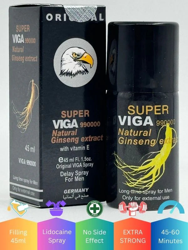 Super Viga 990000 Delay Spray – Ginseng with Vitamin E