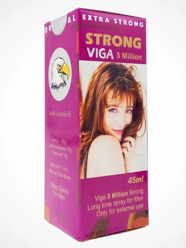 Viga 5 Million Delay Spray – Extra Strong Formula with Vitamin E (45ml)
