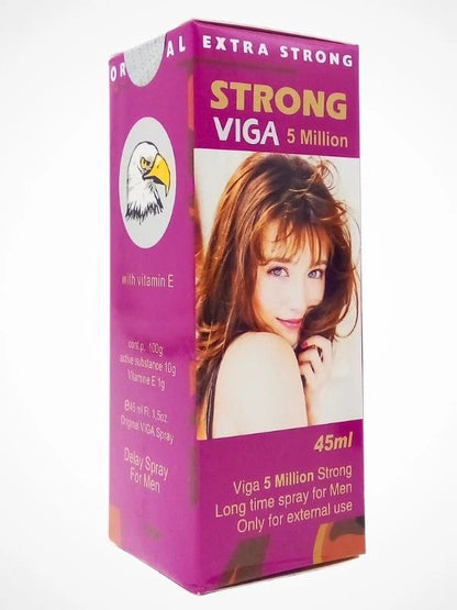 Viga 5 Million Delay Spray – Extra Strong Formula with Vitamin E (45ml)