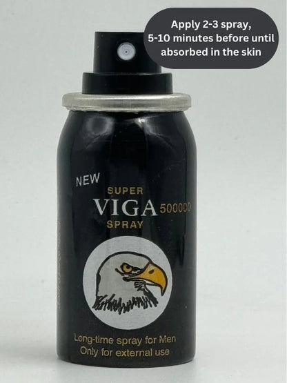 Viga 500000 Black Delay Spray – Long Lasting Spray for Men