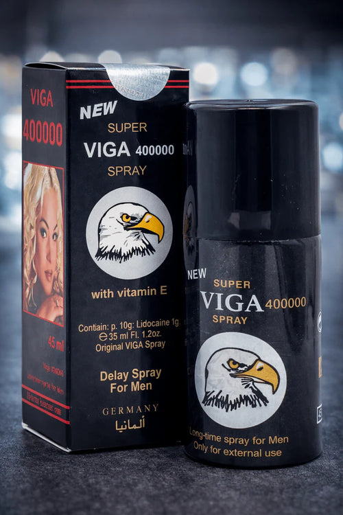 Super Viga 400000 Black Delay Spray for Men – Long Lasting Performance